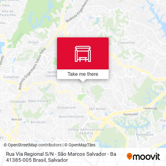 Mapa Rua Via Regional S / N - São Marcos Salvador - Ba 41385-005 Brasil