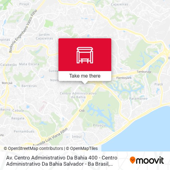 Mapa Av. Centro Administrativo Da Bahia 400 - Centro Administrativo Da Bahia Salvador - Ba Brasil