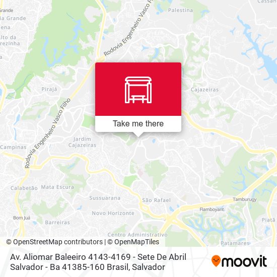 Av. Aliomar Baleeiro 4143-4169 - Sete De Abril Salvador - Ba 41385-160 Brasil map