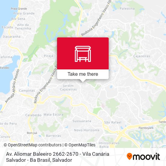 Mapa Av. Aliomar Baleeiro 2662-2670 - Vila Canária Salvador - Ba Brasil