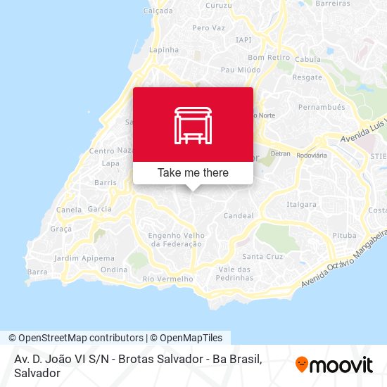 Av. D. João VI S / N - Brotas Salvador - Ba Brasil map
