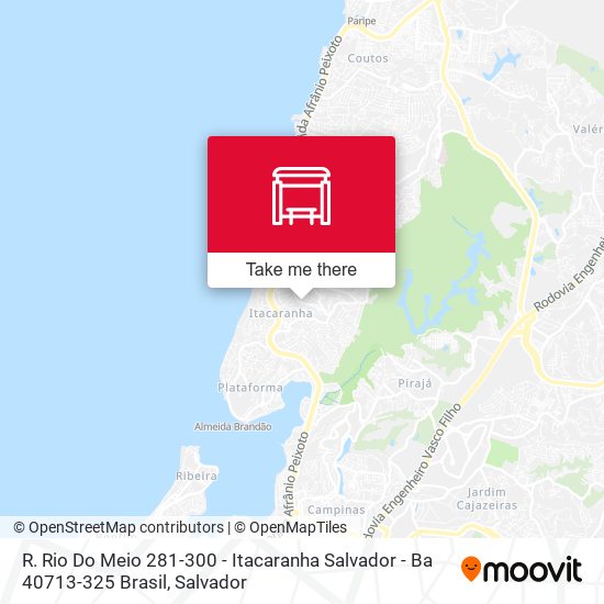 Mapa R. Rio Do Meio 281-300 - Itacaranha Salvador - Ba 40713-325 Brasil