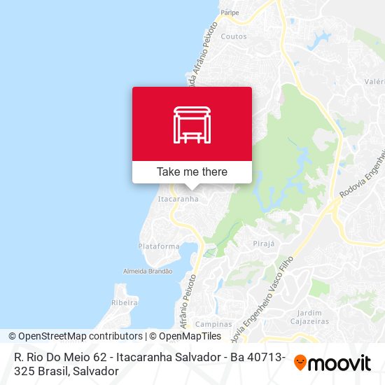 Mapa R. Rio Do Meio 62 - Itacaranha Salvador - Ba 40713-325 Brasil