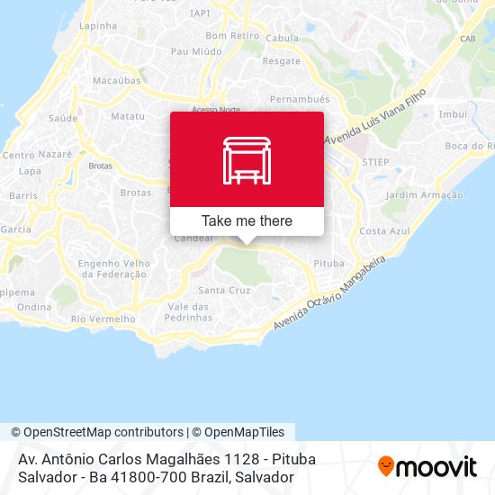 Mapa Av. Antônio Carlos Magalhães 1128 - Pituba Salvador - Ba 41800-700 Brazil