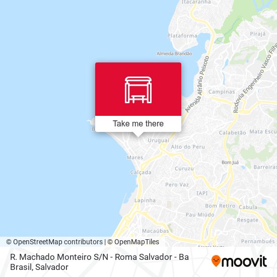 Mapa R. Machado Monteiro S / N - Roma Salvador - Ba Brasil