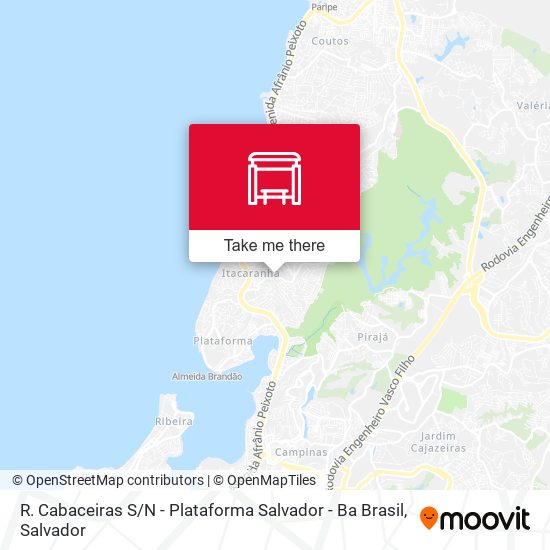 Mapa R. Cabaceiras S / N - Plataforma Salvador - Ba Brasil