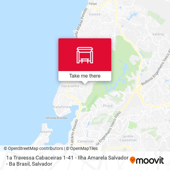 1a Travessa Cabaceiras 1-41 - Ilha Amarela Salvador - Ba Brasil map