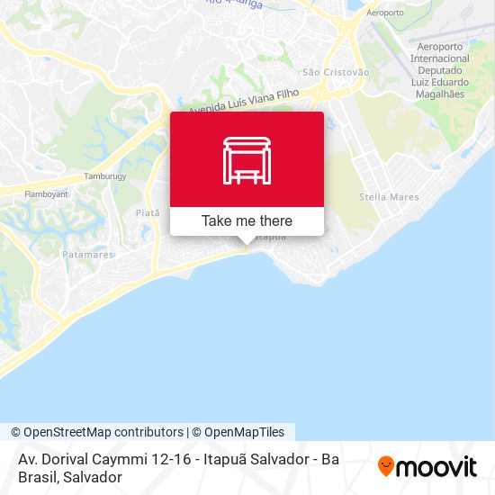 Av. Dorival Caymmi 12-16 - Itapuã Salvador - Ba Brasil map