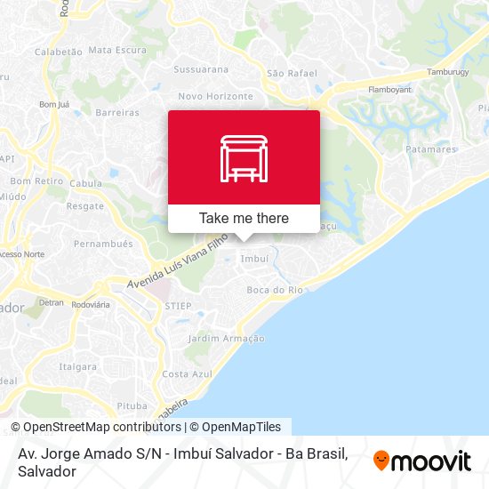 Mapa Av. Jorge Amado S / N - Imbuí Salvador - Ba Brasil