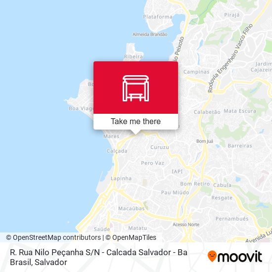 Mapa R. Rua Nilo Peçanha S / N - Calcada Salvador - Ba Brasil
