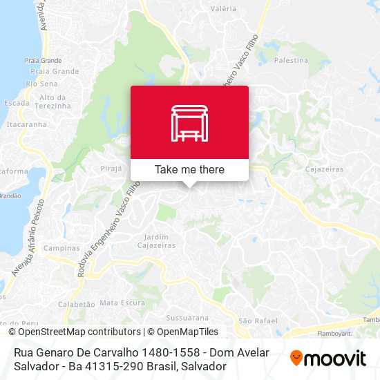 Mapa Rua Genaro De Carvalho 1480-1558 - Dom Avelar Salvador - Ba 41315-290 Brasil