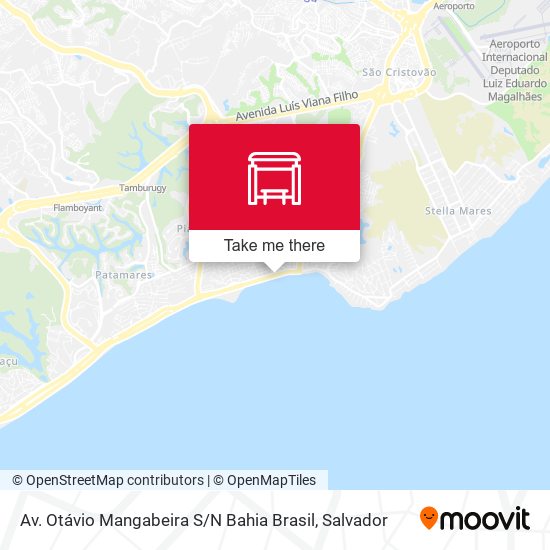 Mapa Av. Otávio Mangabeira S / N Bahia Brasil