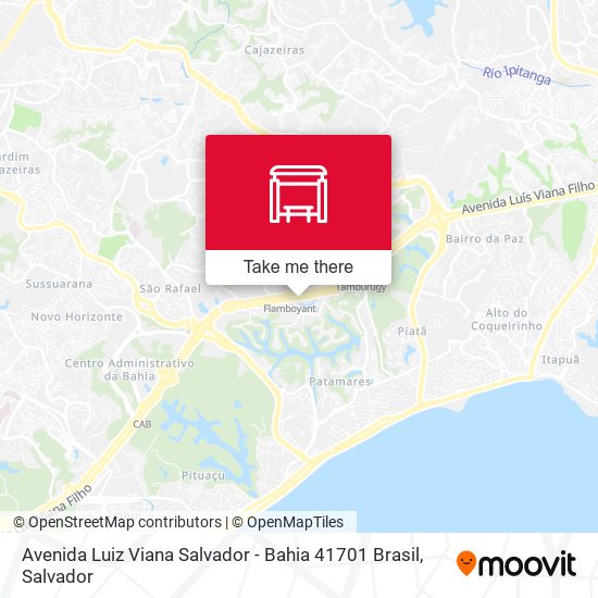 Mapa Avenida Luiz Viana Salvador - Bahia 41701 Brasil