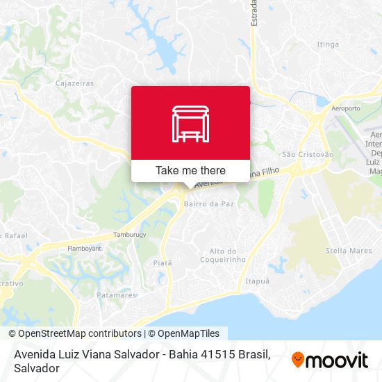 Mapa Avenida Luiz Viana Salvador - Bahia 41515 Brasil