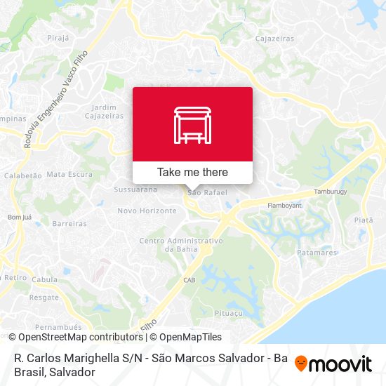 R. Carlos Marighella S / N - São Marcos Salvador - Ba Brasil map