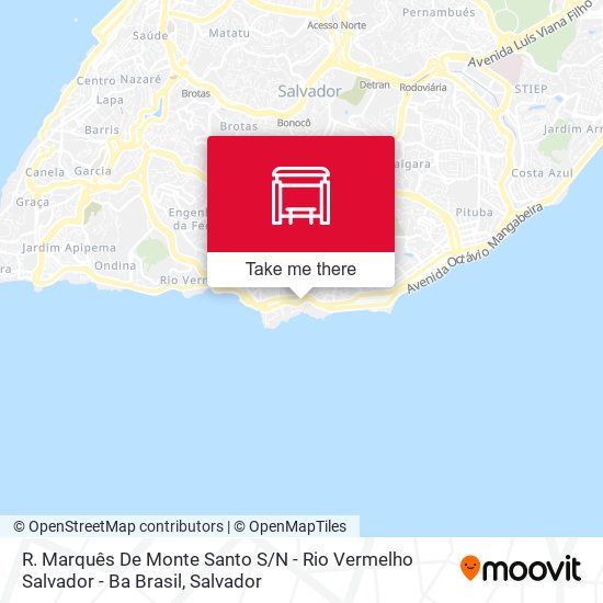 Mapa R. Marquês De Monte Santo S / N - Rio Vermelho Salvador - Ba Brasil