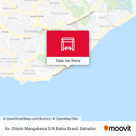 Mapa Av. Otávio Mangabeira S / N Bahia Brasil