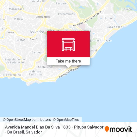 Avenida Manoel Dias Da Silva 1833 - Pituba Salvador - Ba Brasil map