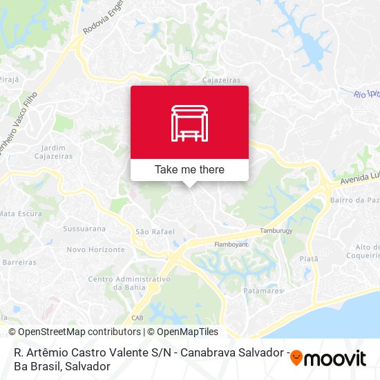 Mapa R. Artêmio Castro Valente S / N - Canabrava Salvador - Ba Brasil