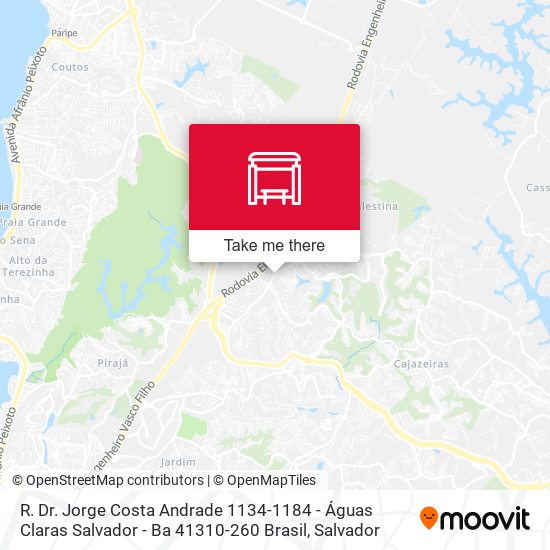 R. Dr. Jorge Costa Andrade 1134-1184 - Águas Claras Salvador - Ba 41310-260 Brasil map