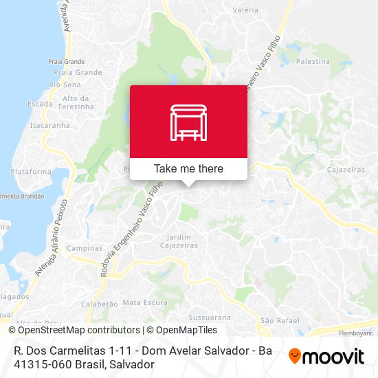 R. Dos Carmelitas 1-11 - Dom Avelar Salvador - Ba 41315-060 Brasil map