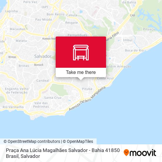 Praça Ana Lúcia Magalhães Salvador - Bahia 41850 Brasil map