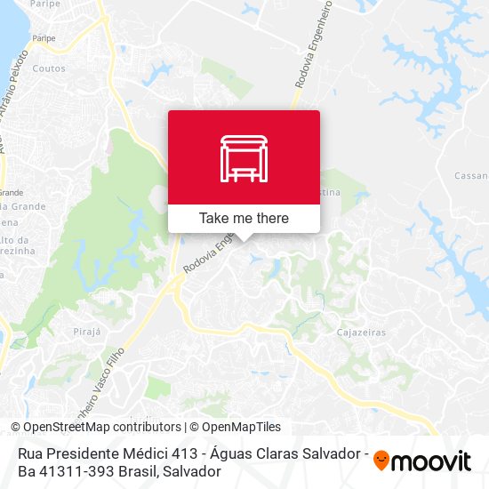 Rua Presidente Médici 413 - Águas Claras Salvador - Ba 41311-393 Brasil map