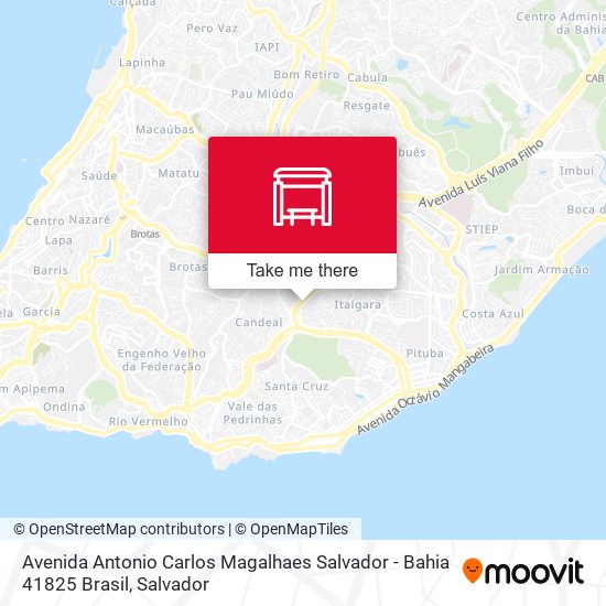 Avenida Antonio Carlos Magalhaes Salvador - Bahia 41825 Brasil map