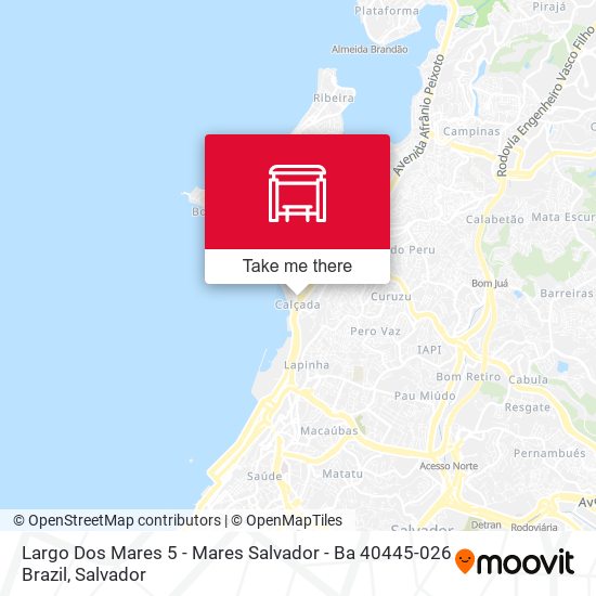 Mapa Largo Dos Mares 5 - Mares Salvador - Ba 40445-026 Brazil