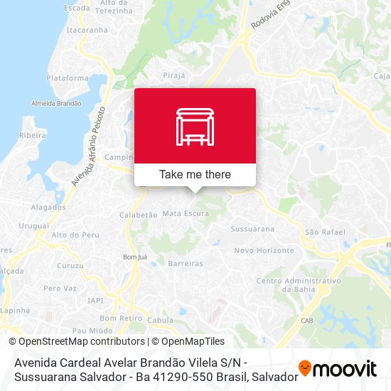 Mapa Avenida Cardeal Avelar Brandão Vilela S / N - Sussuarana Salvador - Ba 41290-550 Brasil