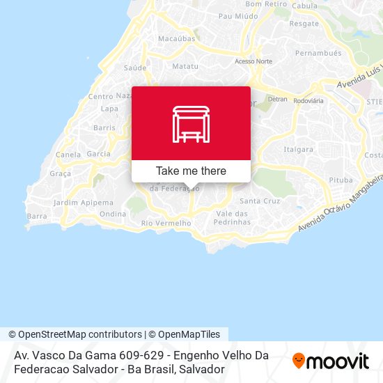 Av. Vasco Da Gama 609-629 - Engenho Velho Da Federacao Salvador - Ba Brasil map