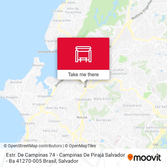 Mapa Estr. De Campinas 74 - Campinas De Pirajá Salvador - Ba 41270-005 Brasil