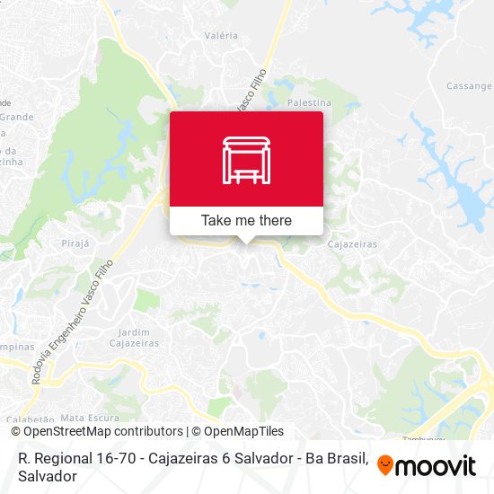 Mapa R. Regional 16-70 - Cajazeiras 6 Salvador - Ba Brasil