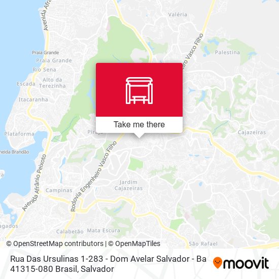 Mapa Rua Das Ursulinas 1-283 - Dom Avelar Salvador - Ba 41315-080 Brasil