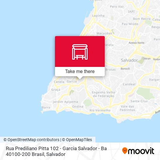 Rua Prediliano Pitta 102 - Garcia Salvador - Ba 40100-200 Brasil map