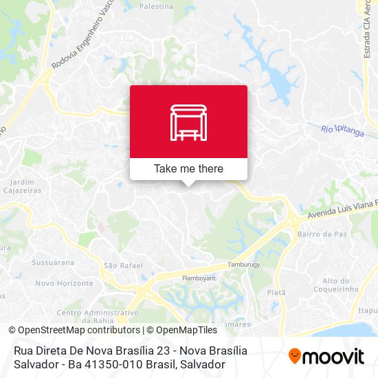 Mapa Rua Direta De Nova Brasília 23 - Nova Brasília Salvador - Ba 41350-010 Brasil