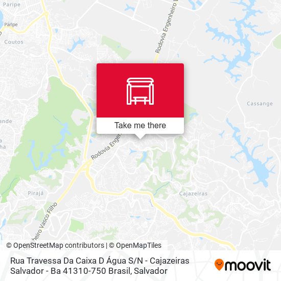 Mapa Rua Travessa Da Caixa D Água S / N - Cajazeiras Salvador - Ba 41310-750 Brasil
