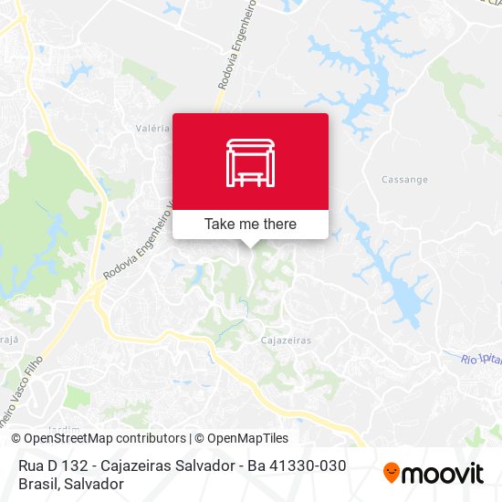 Mapa Rua D 132 - Cajazeiras Salvador - Ba 41330-030 Brasil