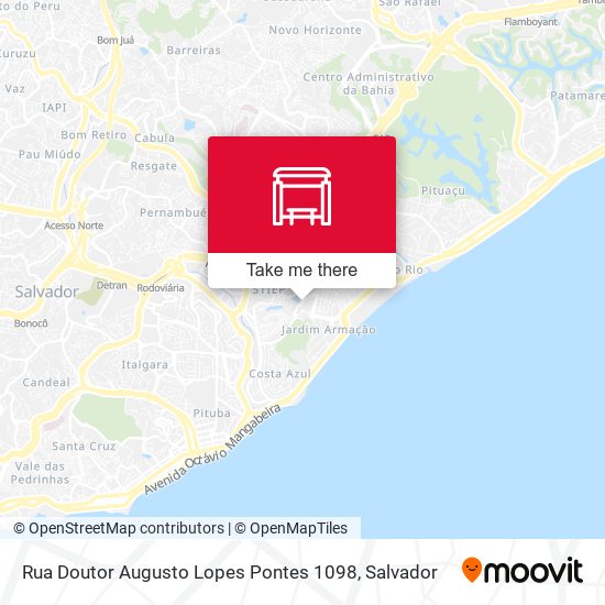 Mapa Rua Doutor Augusto Lopes Pontes 1098