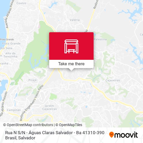 Mapa Rua N S / N - Águas Claras Salvador - Ba 41310-390 Brasil