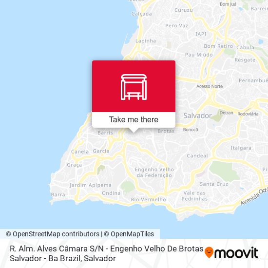 Mapa R. Alm. Alves Câmara S / N - Engenho Velho De Brotas Salvador - Ba Brazil