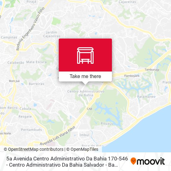 Mapa 5a Avenida Centro Administrativo Da Bahia 170-546 - Centro Administrativo Da Bahia Salvador - Ba 41745-004 Brasil