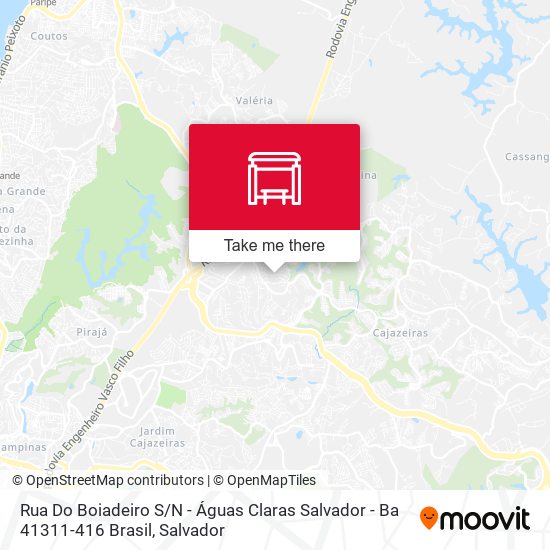 Mapa Rua Do Boiadeiro S / N - Águas Claras Salvador - Ba 41311-416 Brasil