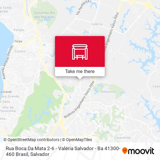 Mapa Rua Boca Da Mata 2-6 - Valéria Salvador - Ba 41300-460 Brasil