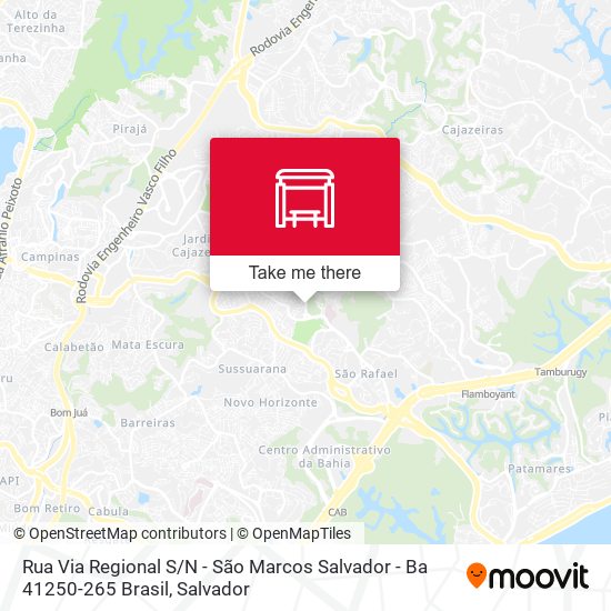 Mapa Rua Via Regional S / N - São Marcos Salvador - Ba 41250-265 Brasil