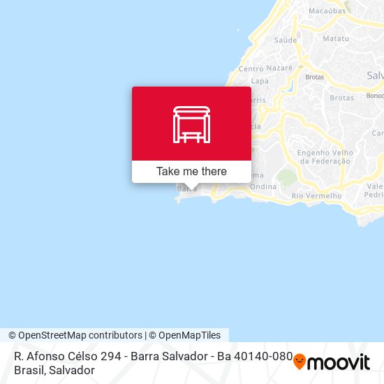 R. Afonso Célso 294 - Barra Salvador - Ba 40140-080 Brasil map