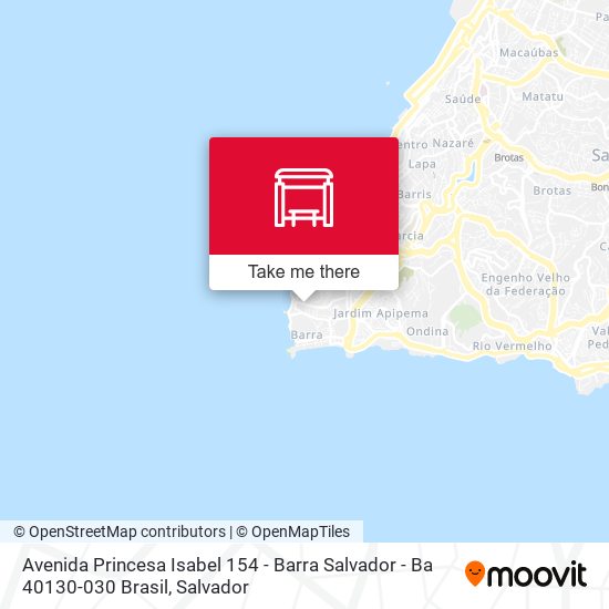 Mapa Avenida Princesa Isabel 154 - Barra Salvador - Ba 40130-030 Brasil