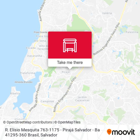 R. Elísio Mesquita 763-1175 - Pirajá Salvador - Ba 41295-360 Brasil map