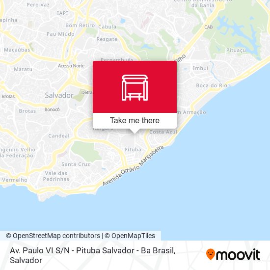 Mapa Av. Paulo VI S / N - Pituba Salvador - Ba Brasil
