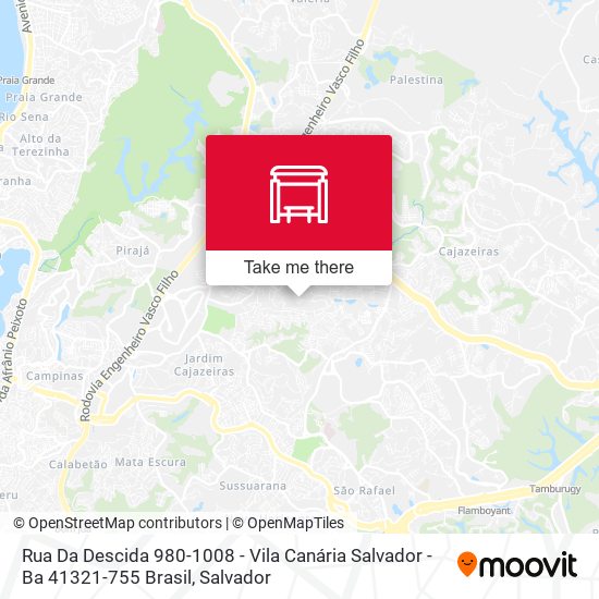 Mapa Rua Da Descida 980-1008 - Vila Canária Salvador - Ba 41321-755 Brasil